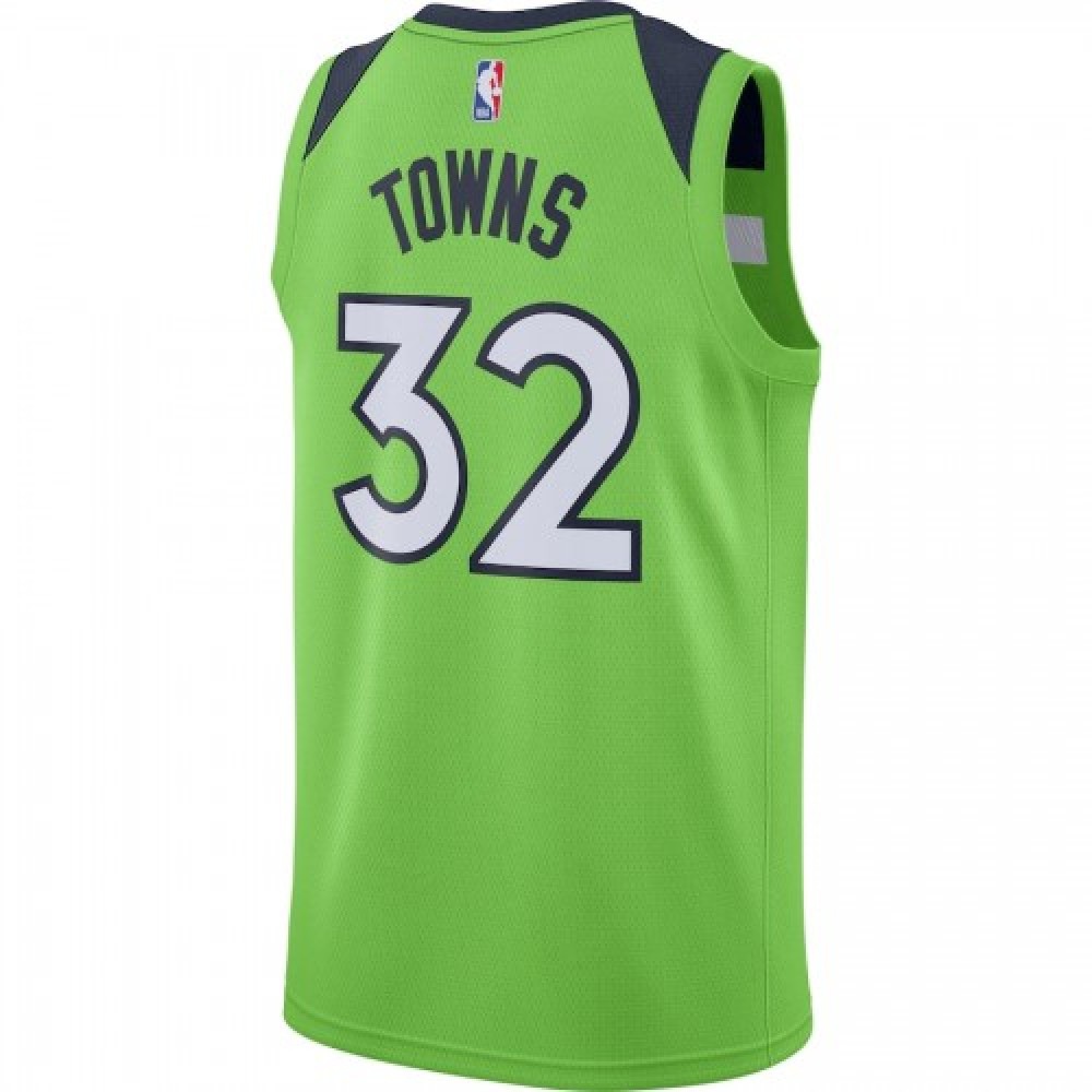 Men's Minnesota Timberwolves Karl-Anthony Towns #32 Jordan Green 20/21 Swingman Jersey-Pro Kit Vault | Brand New 26/27 Sports Jerseys